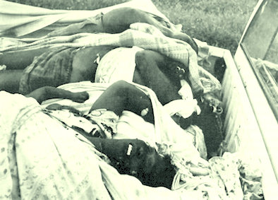 Moiwana tregedie,  waarbij weerloze vrouwen en kinderen werden afgeslacht door militairen tijdens het regime van Desi Bouterse. Iwan Graanoog bleekt de bedenker te zijn van dit moorddadige optreden van de militairen in Moiwana.