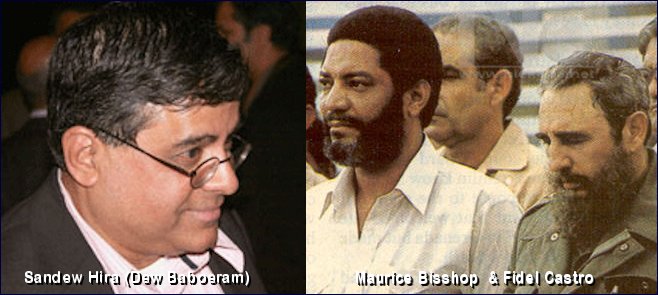 Dew Baboeram (allias Sandew Hira), Maurice Bisschop en Fidel Castro