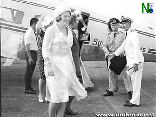 Prinses Beatrix in Suriname, Prinses Beatrix kort na aankomst op Nickerie (Rijst