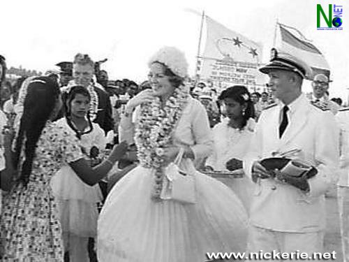 Prinses Beatrix in Suriname, Prinses Beatrix door Hindoestaanse te Nickerie kran