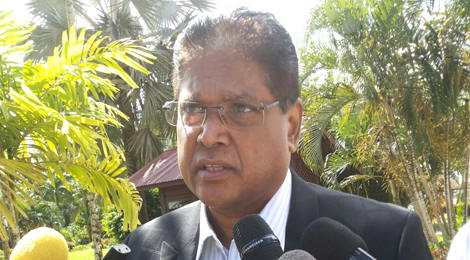 VHP-voorzitter Chandrikapersad Santokhi. Foto: Suriname Herald